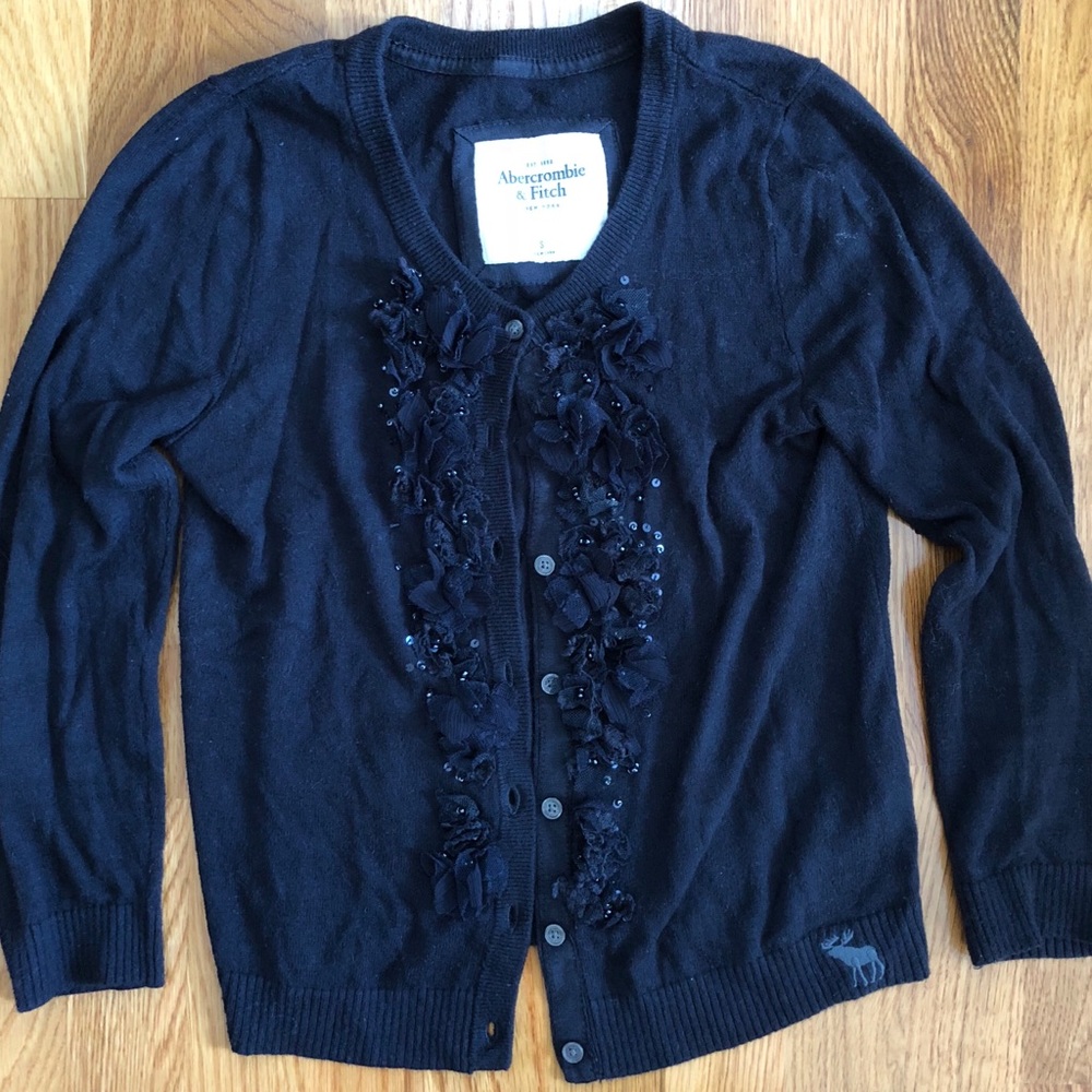 Abercrombie & Fitch Navy Embellished Cardigan